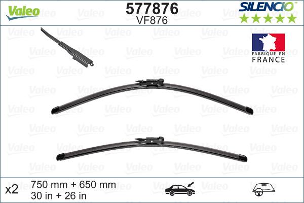 Valeo 577876 - Щетка стеклоочистителя parts5.com