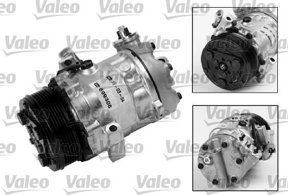 Valeo 699308 - Compressor, air conditioning parts5.com