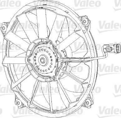 Valeo 696091 - Вентилятор, охлаждение двигателя parts5.com