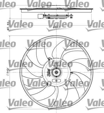 Valeo 696349 - Вентилятор, охлаждение двигателя parts5.com