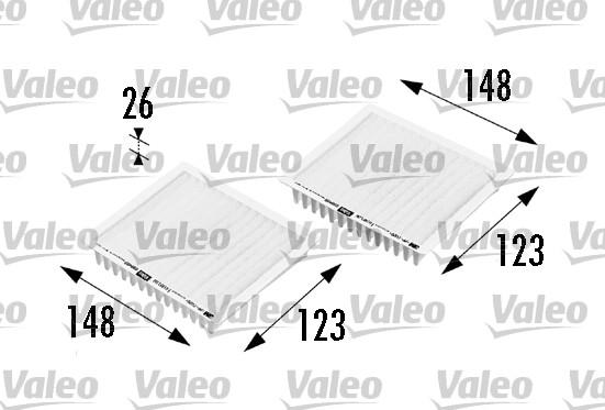 Valeo 698469 - Фильтр воздуха в салоне parts5.com