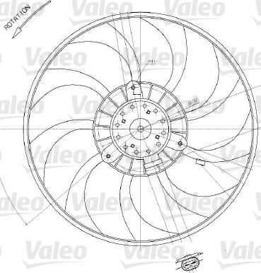 Valeo 698412 - Fan, radiator parts5.com