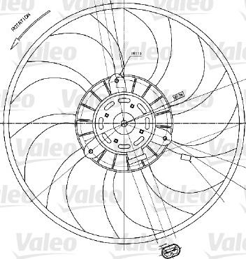 Valeo 698424 - Вентилятор, охлаждение двигателя parts5.com