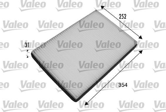 Valeo 698475 - Фильтр воздуха в салоне parts5.com