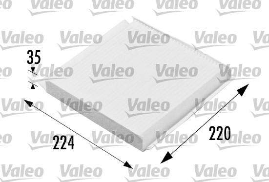 Valeo 698657 - Фильтр воздуха в салоне parts5.com