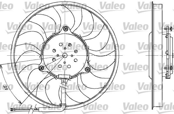 Valeo 698611 - Вентилятор, охлаждение двигателя parts5.com