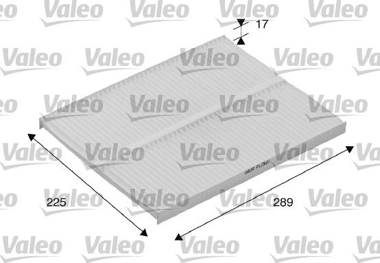 Valeo 698167 - Фильтр воздуха в салоне parts5.com