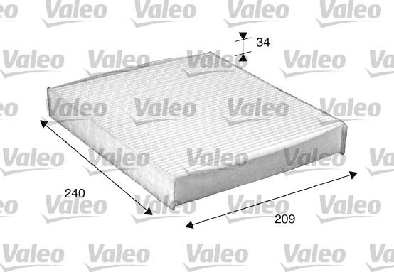 Valeo 698882 - Фильтр воздуха в салоне parts5.com