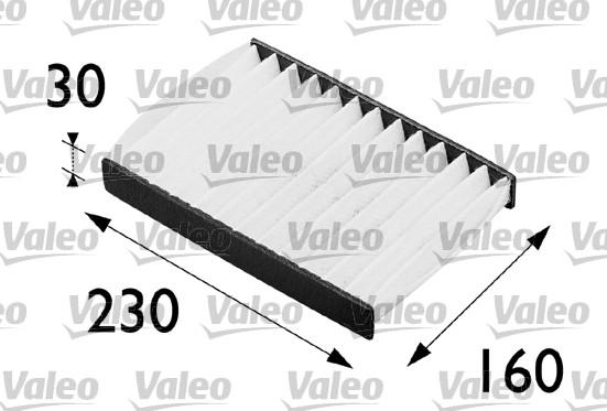 Valeo 698255 - Фильтр воздуха в салоне parts5.com