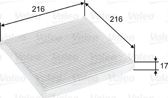 Valeo 698796 - Фильтр воздуха в салоне parts5.com