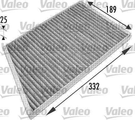 Valeo 698743 - Фильтр воздуха в салоне parts5.com