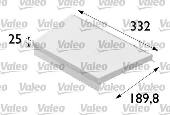 Valeo 698700 - Фильтр воздуха в салоне parts5.com