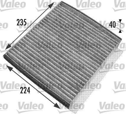 Valeo 698778 - Фильтр воздуха в салоне parts5.com