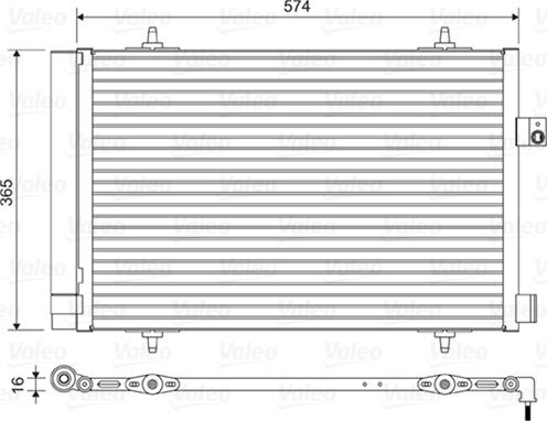 Valeo 814420 - Конденсатор кондиционера parts5.com