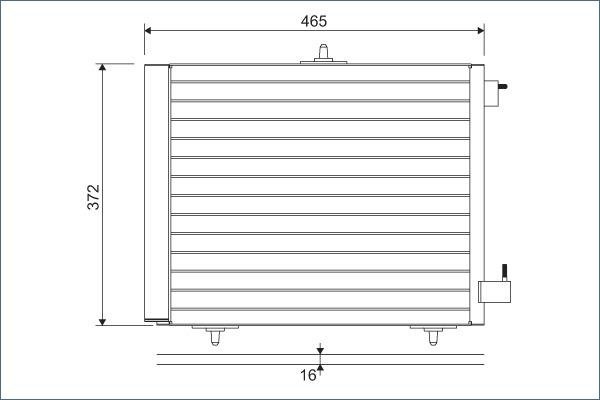 Valeo 814095 - Конденсатор кондиционера parts5.com