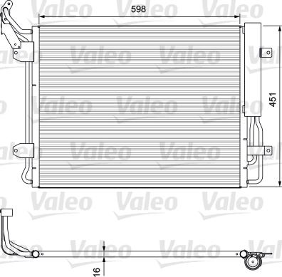 Valeo 814091 - Конденсатор кондиционера parts5.com