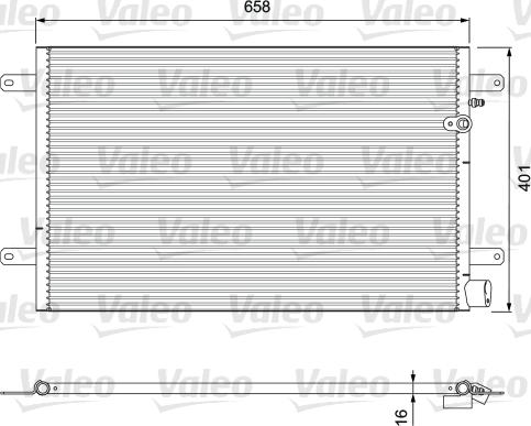 Valeo 814004 - Конденсатор кондиционера parts5.com
