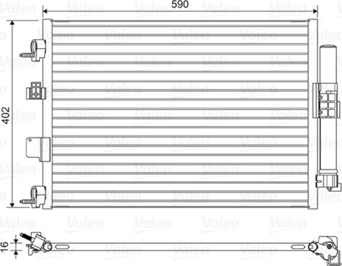 Valeo 814161 - Конденсатор кондиционера parts5.com