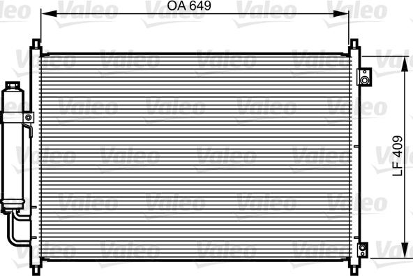 Valeo 814231 - Конденсатор кондиционера parts5.com