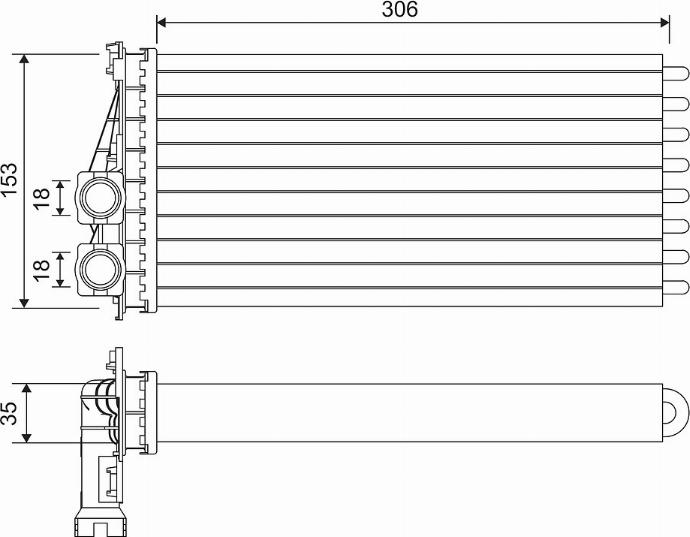 Valeo 811566 - Теплообменник, отопление салона parts5.com