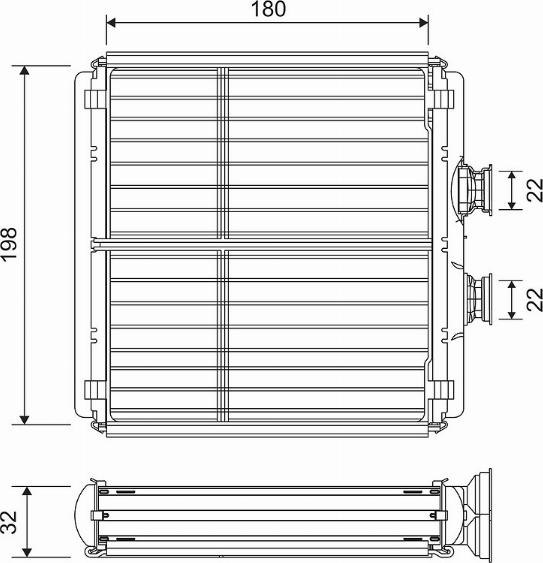 Valeo 811508 - Теплообменник, отопление салона parts5.com