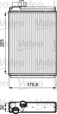 Valeo 811507 - Теплообменник, отопление салона parts5.com