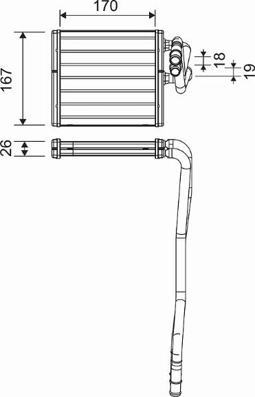 Valeo 811510 - Теплообменник, отопление салона parts5.com