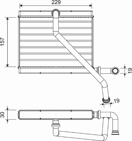 Valeo 811580 - Теплообменник, отопление салона parts5.com