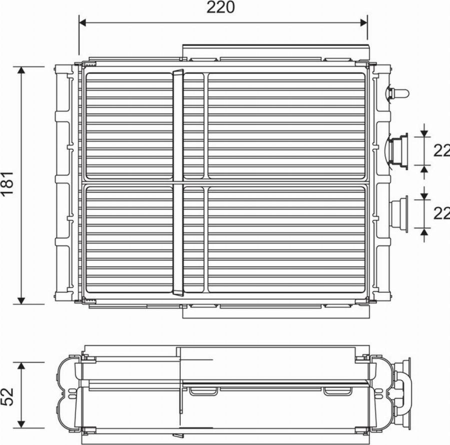 Valeo 811656 - Теплообменник, отопление салона parts5.com