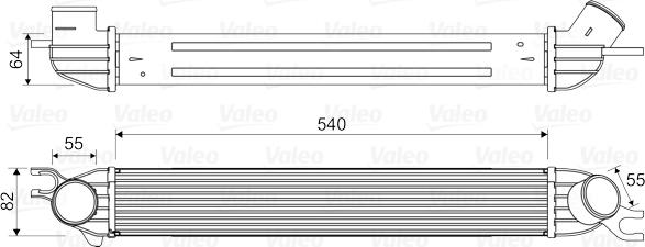 Valeo 818580 - Интеркулер, теплообменник турбины parts5.com