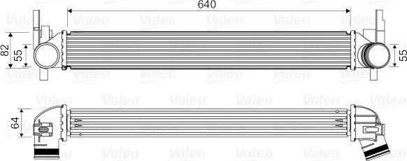 Valeo 818574 - Интеркулер, теплообменник турбины parts5.com