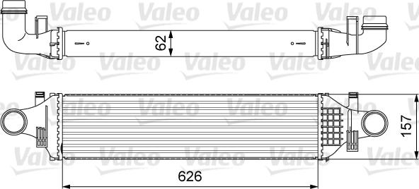 Valeo 818624 - Интеркулер, теплообменник турбины parts5.com