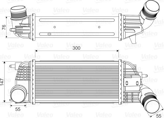 Valeo 818620 - Интеркулер, теплообменник турбины parts5.com