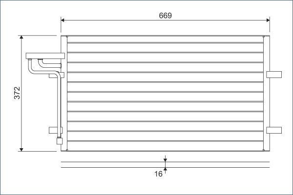 Valeo 818046 - Конденсатор кондиционера parts5.com