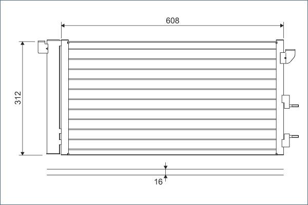 Valeo 818005 - Конденсатор кондиционера parts5.com