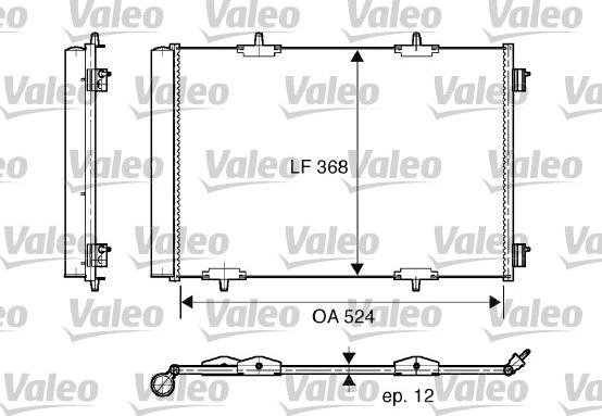 Valeo 818015 - Конденсатор кондиционера parts5.com