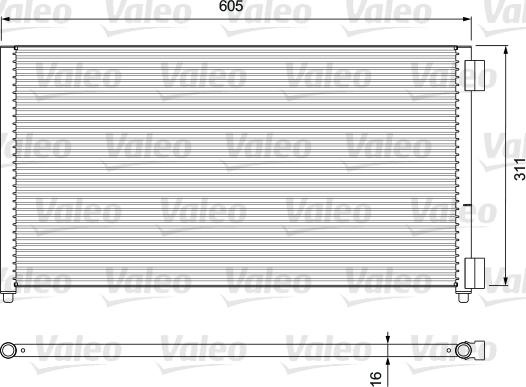 Valeo 818017 - Конденсатор кондиционера parts5.com