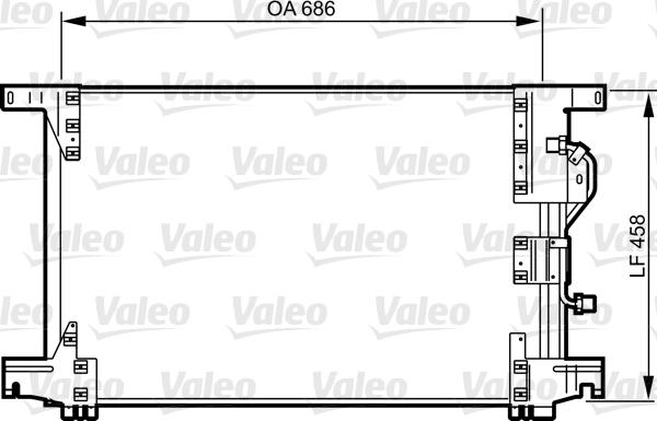 Valeo 818034 - Конденсатор кондиционера parts5.com