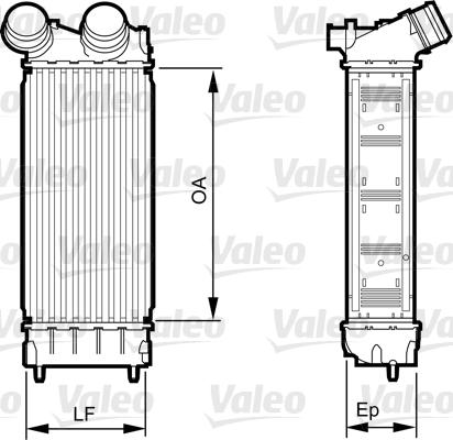 Valeo 818226 - Интеркулер, теплообменник турбины parts5.com