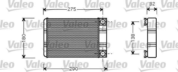 Valeo 812321 - Теплообменник, отопление салона parts5.com