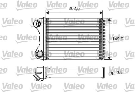 Valeo 812211 - Radiador de calefacción parts5.com