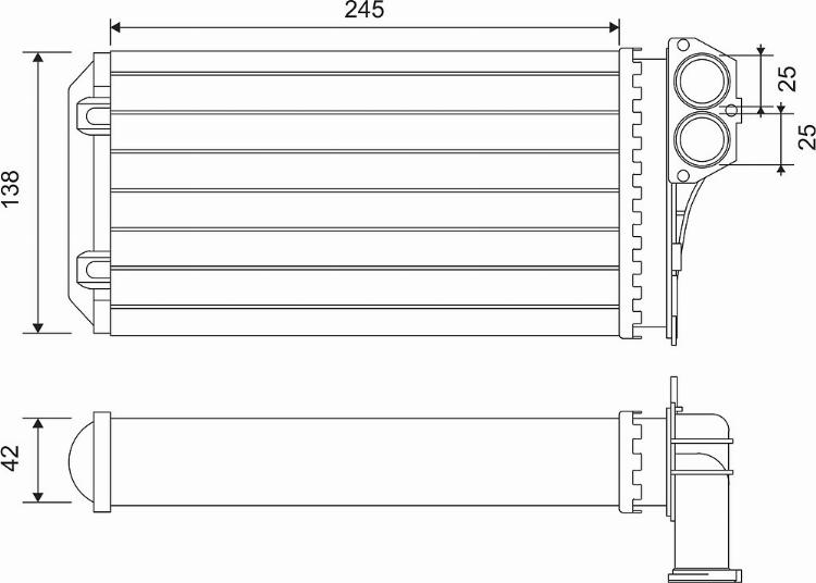 Valeo 812221 - Радиатор, охлаждение двигателя parts5.com