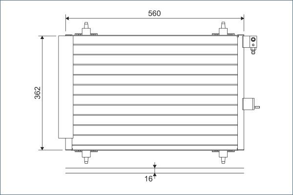 Valeo 817508 - Condensador, aire acondicionado parts5.com