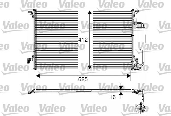 Valeo 817711 - Конденсатор кондиционера parts5.com
