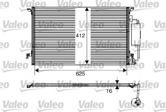 Valeo 817712 - Конденсатор кондиционера parts5.com