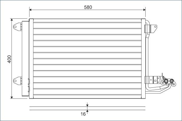 Valeo 817777 - Конденсатор кондиционера parts5.com