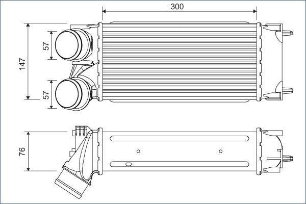 Valeo 822925 - Интеркулер, теплообменник турбины parts5.com