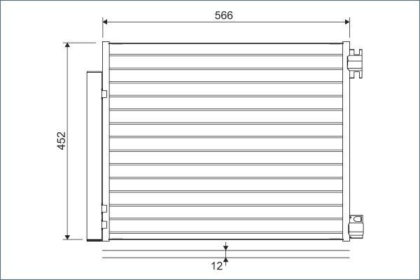 Valeo 822569 - Конденсатор кондиционера parts5.com