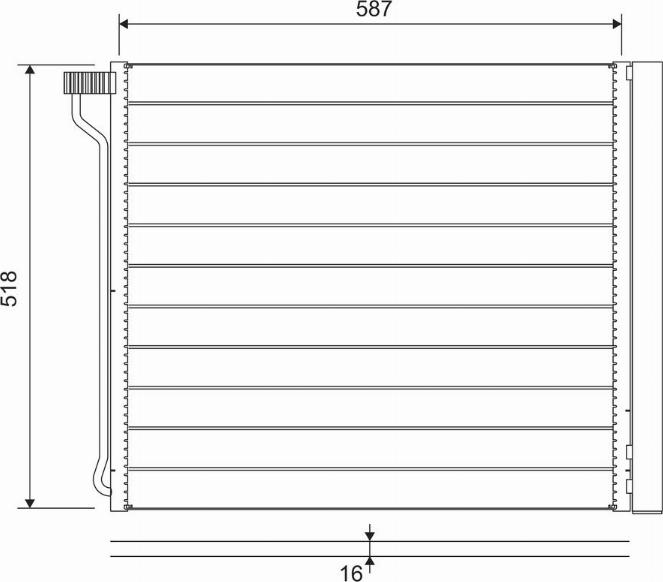 Valeo 822649 - Конденсатор кондиционера parts5.com