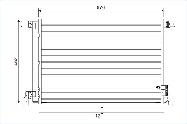 Valeo 822609 - Конденсатор кондиционера parts5.com